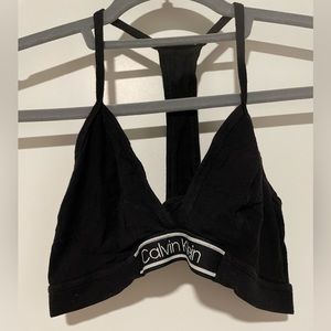 Calvin Klein Black Racerback Bralette